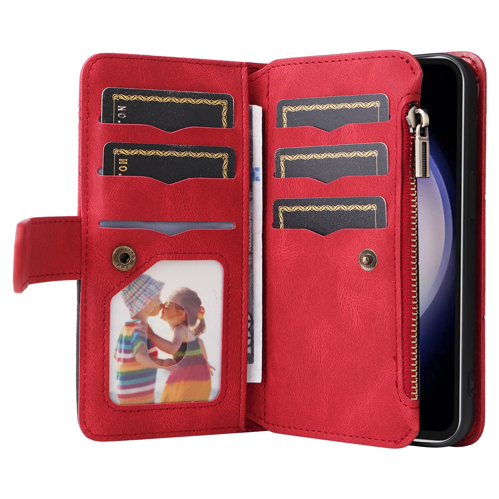 KT Multi-function Series-5 For Samsung Galaxy S23 FE Zipper Wallet Stand Case 9 Card Slots Splicing PU Leather Cover KT Multi-function Series-5 For Samsung Galaxy S23 FE Zipper Wallet Stand Case 9 Card Slots Splicing PU Leather Cover